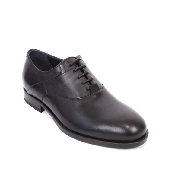 Giovanni Conti 3581 Black Leather Classic Lace-Up Dress Shoes - Picture 1 of 8
